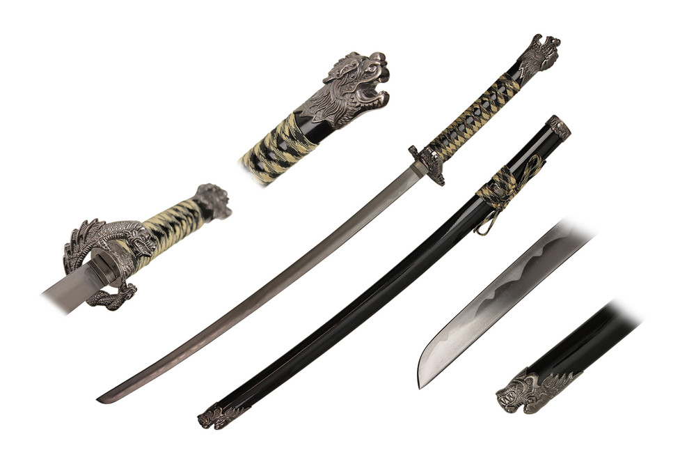 battel ready open mouth dragon katana battel ready open mouth dragon katana