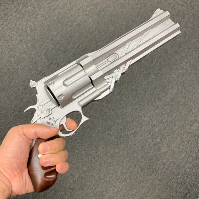 Halloween Cosplay Foam Pistol Silver