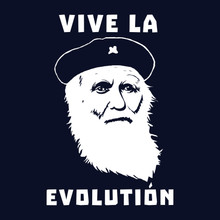 Funny T-Shirt Charles Darwin VIVA LA EVOLUTION che guevara revolution,