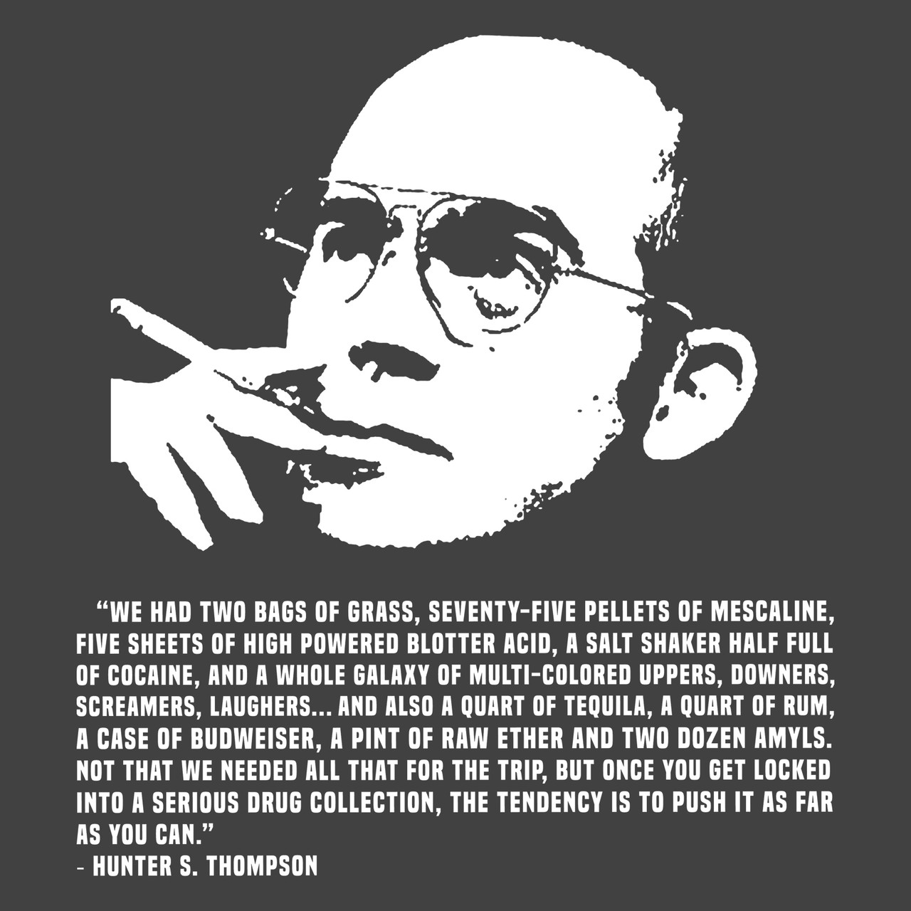 Hunter S Thompson T-Shirt Fear and Loathing in Las Vegas