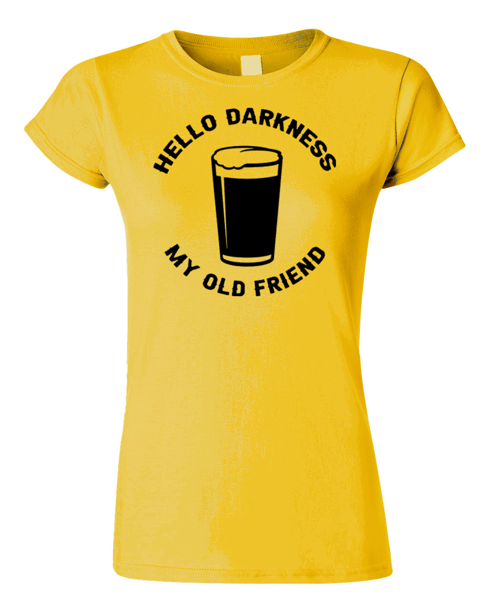 Hello Darkness My Old Friend I've Come to Drink With You Again Beer Drinking Guiness Stout Bitter T Shirt - Canada Hello Darkness My Old Friend I've Come to Drink With You Again Beer Drinking Guiness Stout Bitter T Shirt - Canada