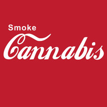 Smoke Cannabis T-Shirt Marijuana THC Weed Pot Legalise 
