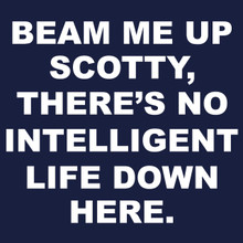 BEAM ME UP SCOTTY T Shirt - BlackSheepShirts