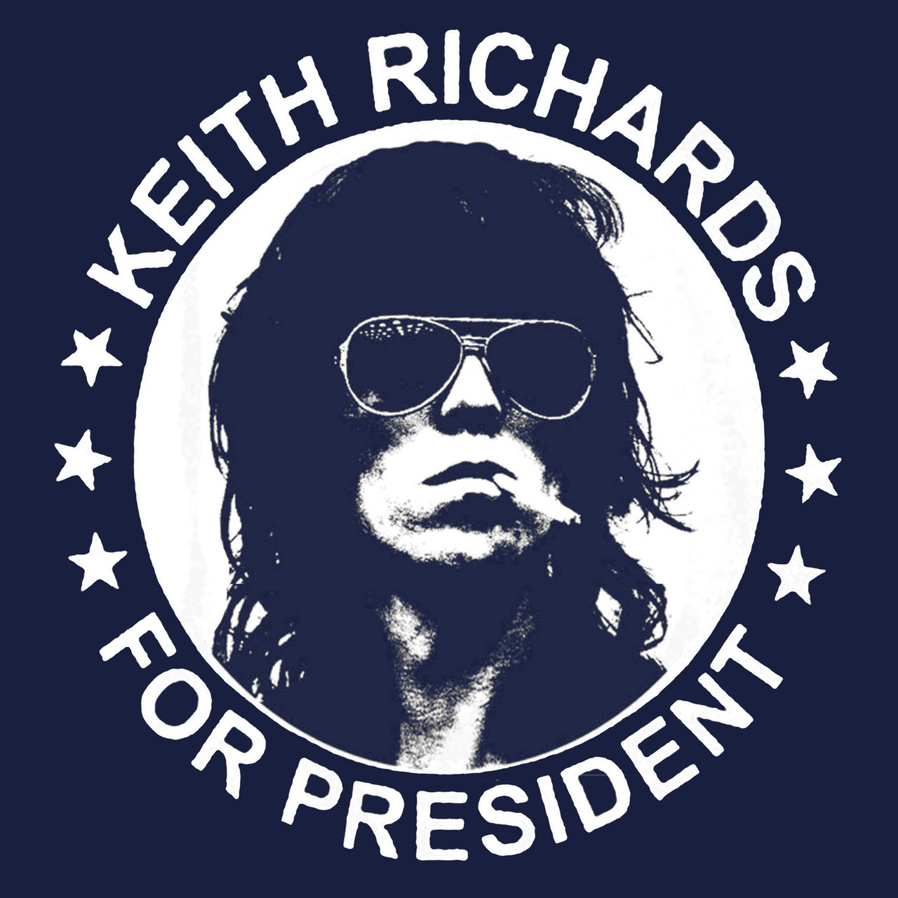 Keith Richards President T Shirt - BlackSheepShirts