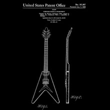 Gibson Flying V 1958 Guitar Patent T Shirt
