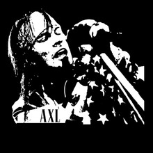 AXL ROSE T-Shirt Guns n Roses 80s rock  legend