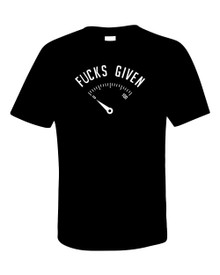 Funny T-Shirt ZERO F#CKS GIVEN 