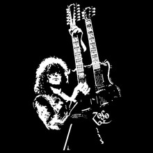 Jimmy Page T-Shirt Zoso Led Zeppelin Gibson EDS-1275 