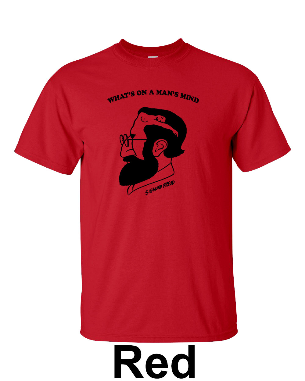 Sigumd Freud T Shirt What s on a Man s mind BlackSheepShirts