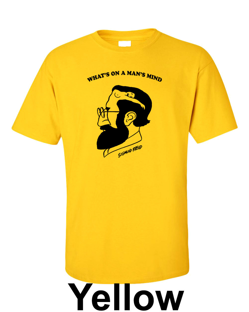 T-shirt TSB - What's On A Man's Mind, Noir, Taille M, Coton, Made In Italy