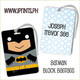 Batman Block bagtag