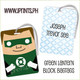 Green Lantern Block bagtag