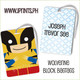 Wolverine Block bagtag