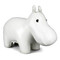 Classic Hippo Paper Weight - White