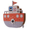 Modern Moose 3D Wall Clock (angle view) - Tugboat