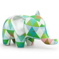 Zuny Kaleidoscope Elephant Diamond Green/Blue/White