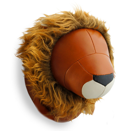 Zuny Wallmount Lino Lion - Tan/Wheat