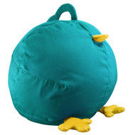 Zuny Medium Pica Bean Bag Cover - Turquoise/Yellow