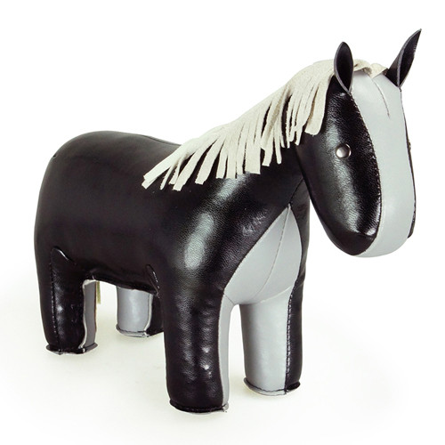 Classic Horse Bookend - Black