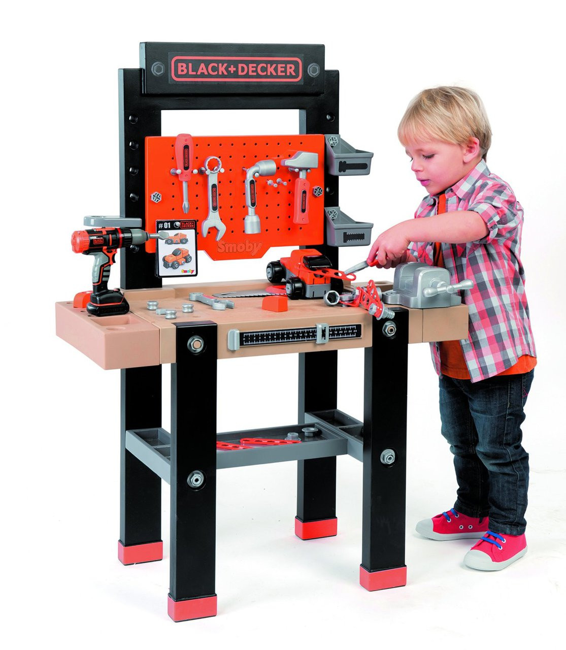 Smoby Black And Decker Childrens Bricolo Workbench Play Centre Center