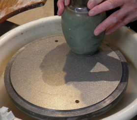 12 inch double sided diamond grinding disc in use