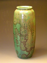 Algae and Moss Crystalline Glazed Vase
