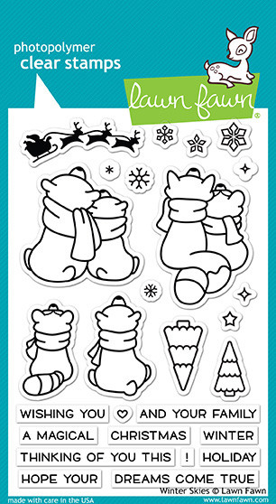 Lawn Fawn Winter Skies Clear Stamp