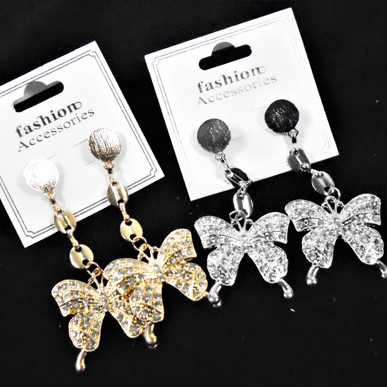 gucci butterfly earrings silver