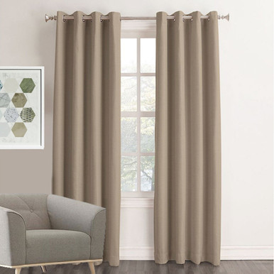 Blockout Curtains | Shop Taupe Eyelet Curtains | Quickfit Curtains