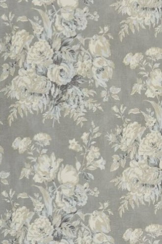 Francoise Bouquet Fabric in Slate 