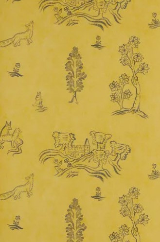 Wychwood Wallpaper in Provencal Yellow