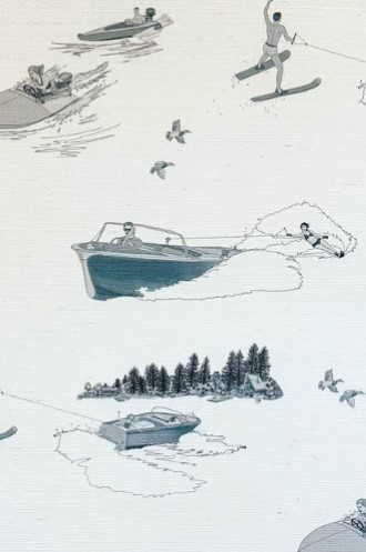 Morning Glass on White Sisal