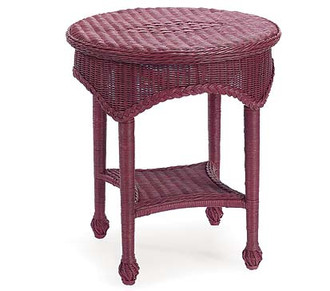 Squaw Valley Wicker Lamp Table