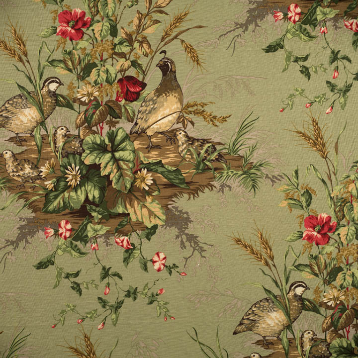 Edwin S Covey Woodland Fabric In Willow Scalamandre