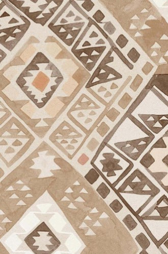 Kilim Geometric Wallpaper in Desert Sands  