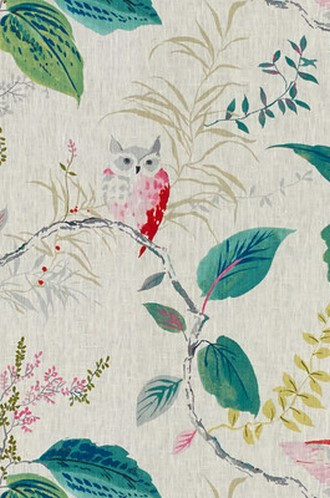 Owlish Fabric in Multi