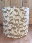Inspiration:  Fauna makes up into a fabulous lampshade.  