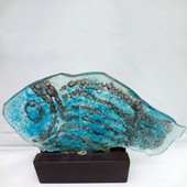 Legacy Handmade Glass Arts - Embeded Natural Colors - Antique  Decor - 007f