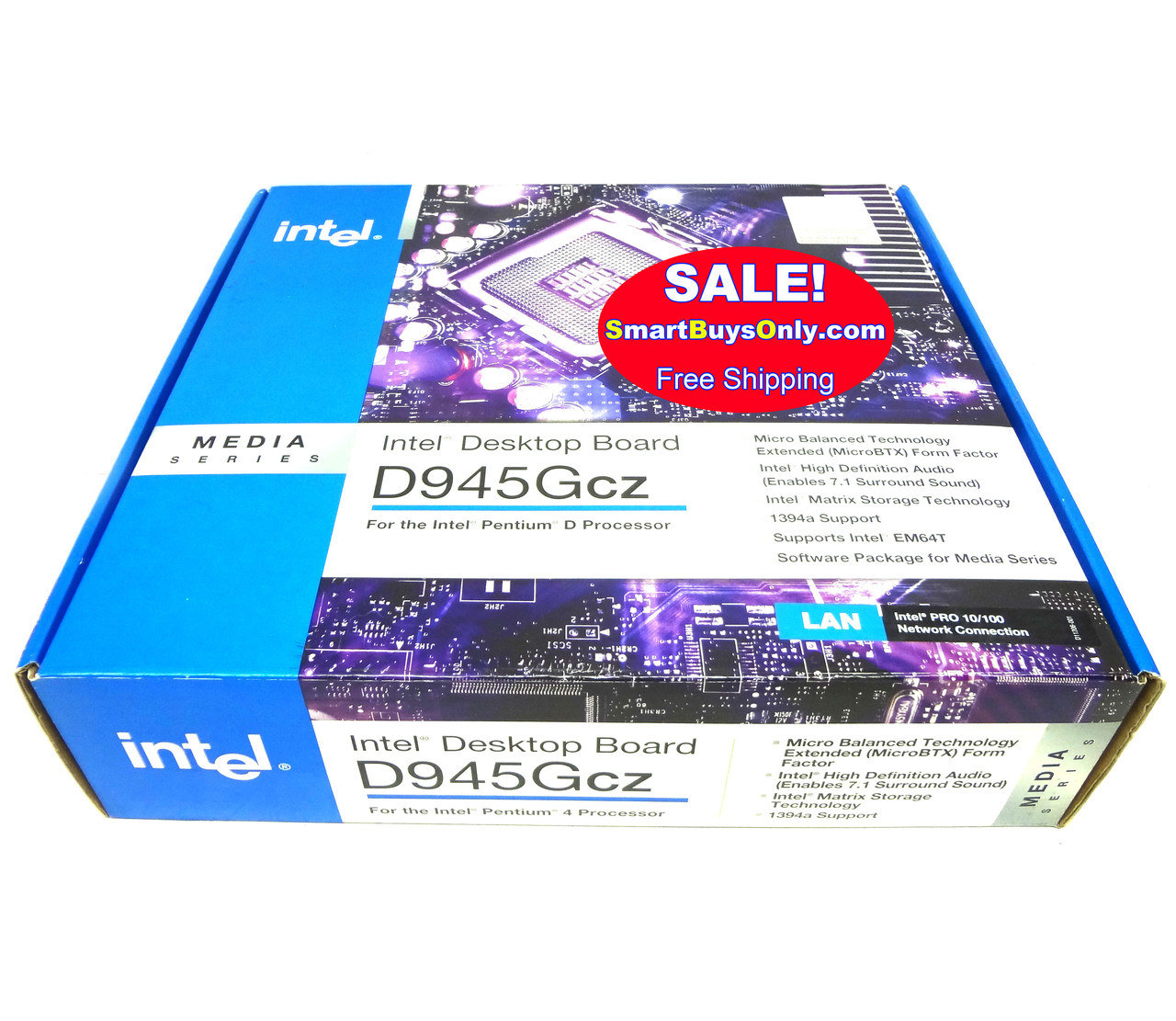 Intel D945Gcz Desktop Motherboard for Pentium D processor