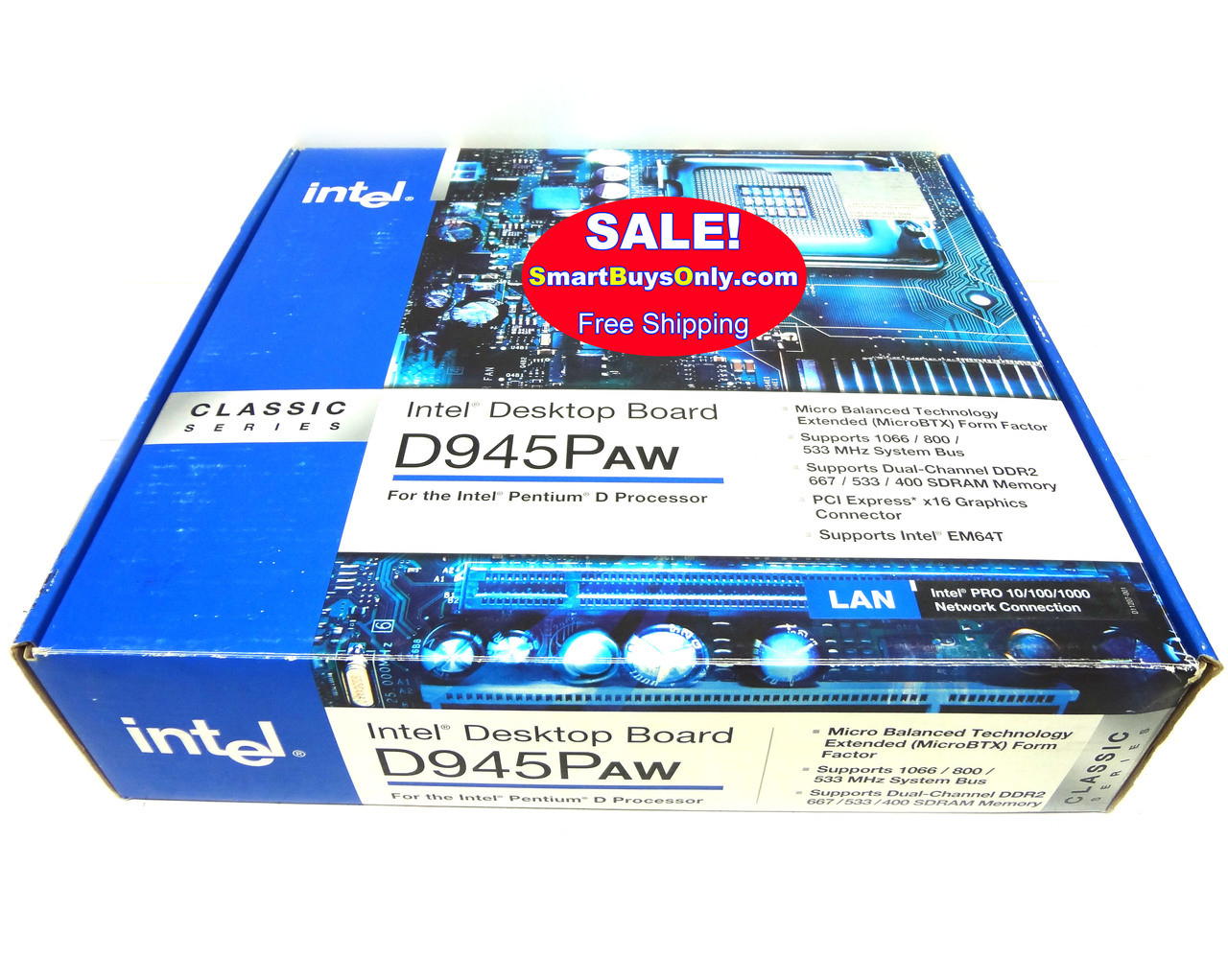 Intel D945Paw Desktop Motherboard, Supports Intel EM64T - SmartBuysOnly.com