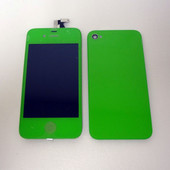 Color Apple iPhone 4 One Set LCD Display Screen and Back cover Green