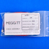 Meggitt Endevco 3090C-120, 120" 500˚F Cap. 322 pF Low Noise Coaxial Cable Assembly