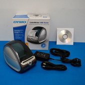 Dymo 93176 LabelWriter 400 Turbo Thermal Label Printer w/PS, USB Cable & CD