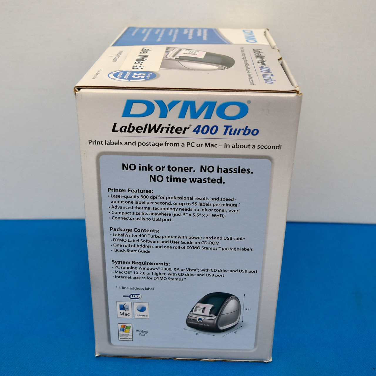 Dymo 93176 LabelWriter 400 Turbo Thermal Label Printer w/PS ...