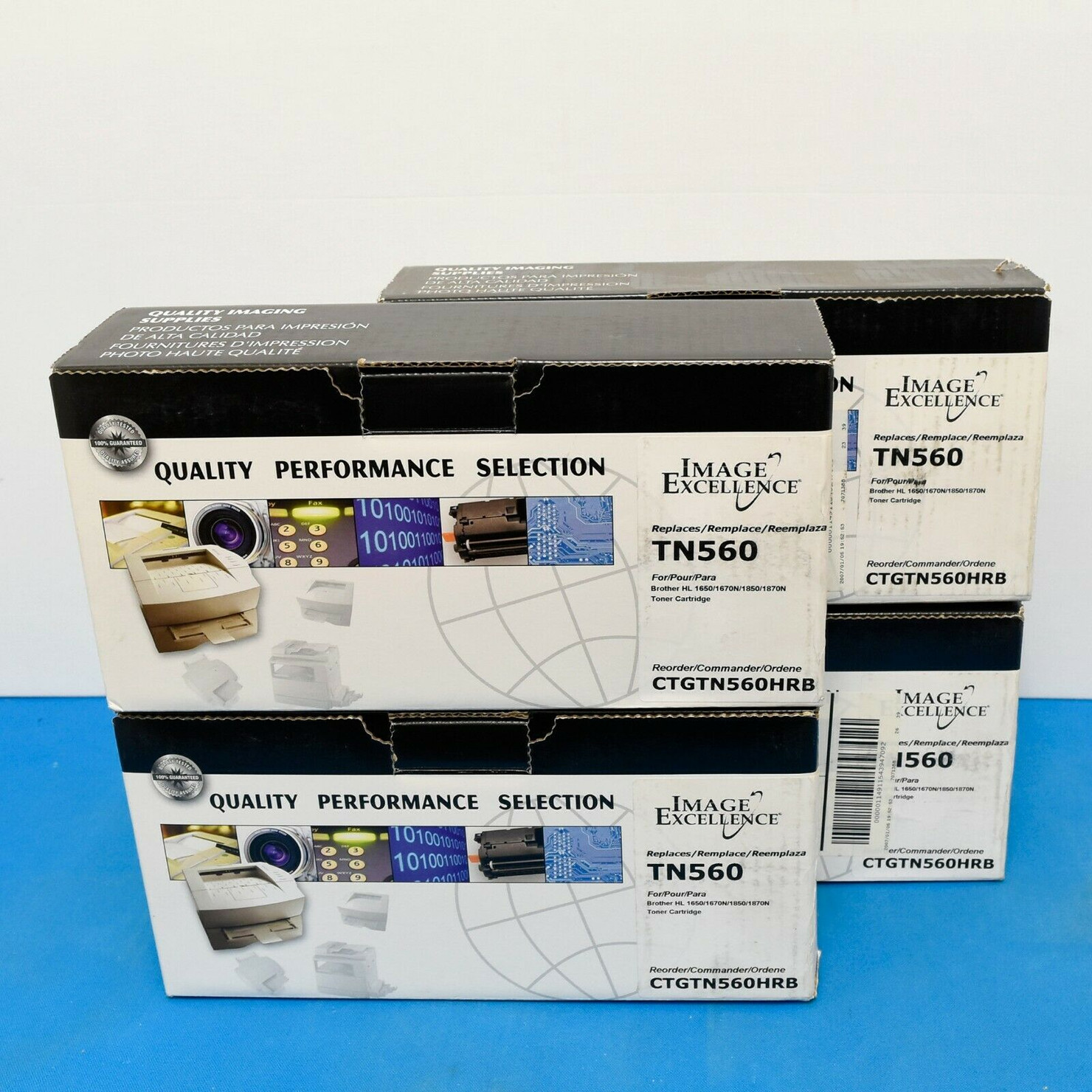 4 PK TN560 Toner Cartridge Black For Brother HL-5040 HL-1650N DCP-8020 TN-560 - SmartBuysOnly.com