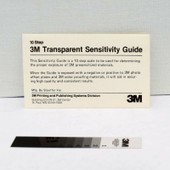 3M Souffer 10 steps Transparent Sensitivity Guide 1/2"x5" Transmission Film Step