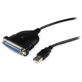 Startech USB to Parallel DB25 Printer Adapter Cable M-F