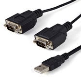Startech USB to 2 Port Serial RS232 DB9 Adapter Cable with COM Retention 1.8m