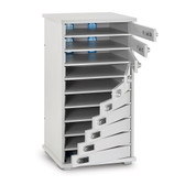 LapCabby Lyte Multi Door Charge Locker w/Digital Combination Lock for Laptops/Tablets up to 15.6" - 10 Bay Horizontal