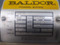 Baldor 8107W 8" Bench Grinder Specification Plate